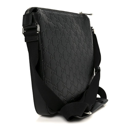 Guccissima Signature Small Messenger Bag Black