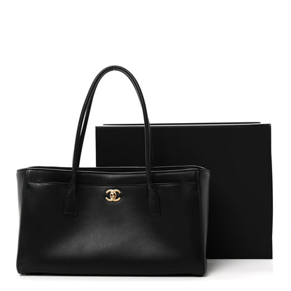 Calfskin Archetype Small Shopping Tote Black