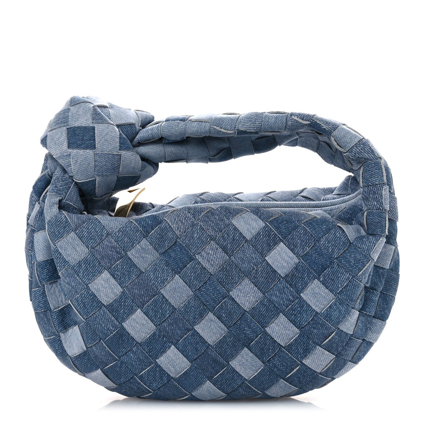 Nappa Denim Effect Intrecciato Mini Jodie Denim