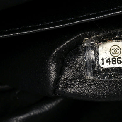 Lambskin Quilted Jumbo Double Flap So Black