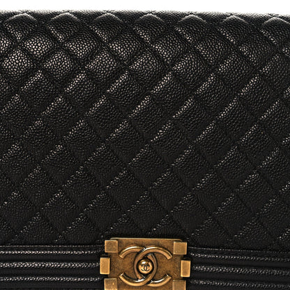 Caviar Quilted New Medium Boy Flap Black