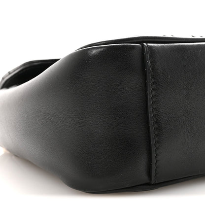 Calfskin Matelasse Small GG Marmont Shoulder Bag Black