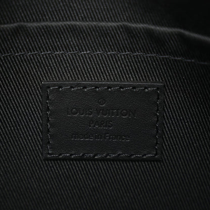 Grained Calfskin Aerogram City Keepall Black