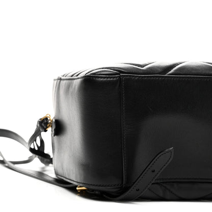 Calfskin Matelasse GG Marmont Dome Backpack Black