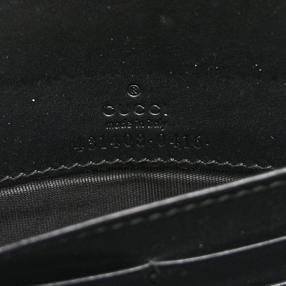 Guccissima Signature Bowy Chain Wallet Black