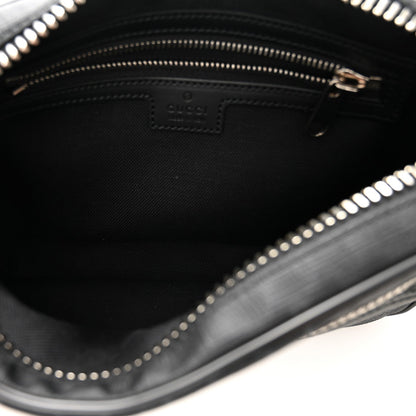 Soft GG Supreme Monogram Web Belt Bag Black Grey