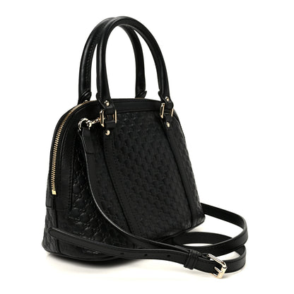 Microguccissima Mini Dome Bag Black