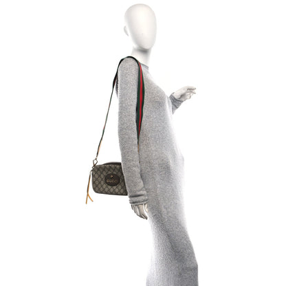 GG Supreme Monogram Web Neo Vintage Shoulder Bag Beige New Acero Crop