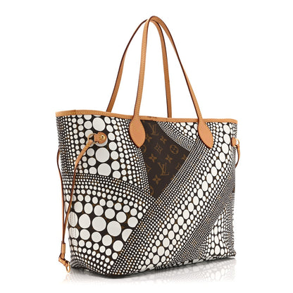 Monogram Kusama Waves Neverfull MM White