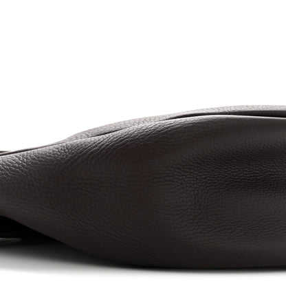 Grained Calfskin Small Slouchy Banana Bag Aubergine