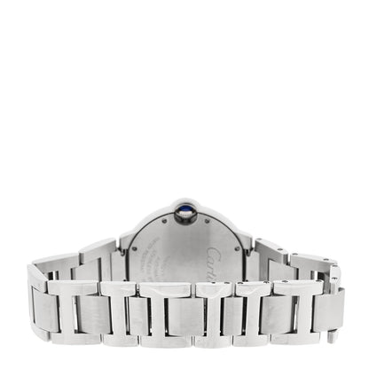 Stainless Steel Diamond Bezel 36mm Ballon Bleu De Cartier Automatic Watch