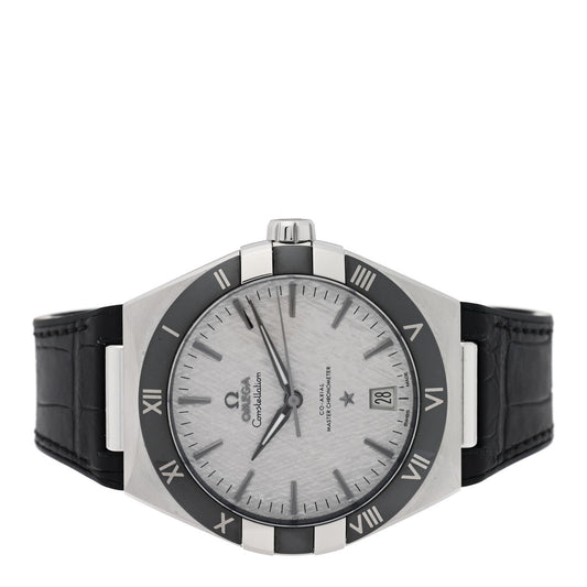 Stainless Steel Alligator 41mm Constellation Co-axial Master Chronometer Automatic Watch Grey 131.33.41.21.06.001