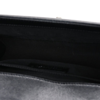 Caviar Quilted Medium Boy Flap Black