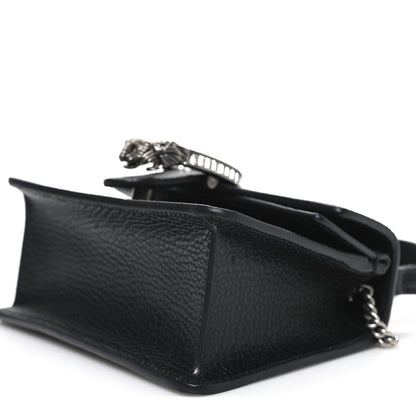 Dollar Calfskin Crystal Mini Dionysus Top Handle Bag Black Crystal