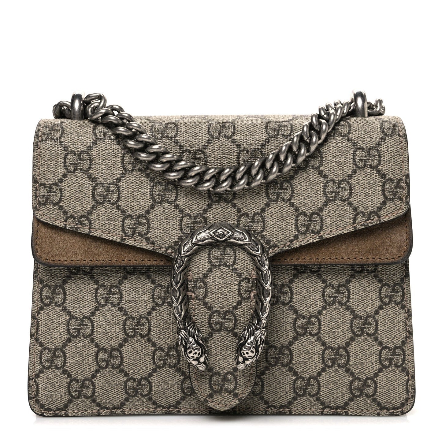 GG Supreme Monogram Mini Dionysus Shoulder Bag Taupe