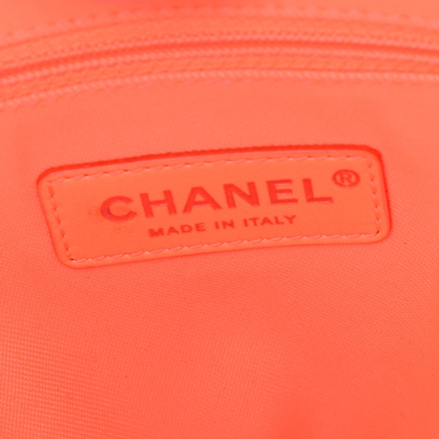 Canvas Mini Deauville Tote Pink Orange