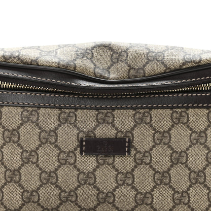 GG Supreme Monogram Belt Bag Dark Brown