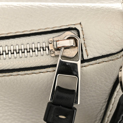 Calfskin Small Puzzle Bag Sand Soft White Black