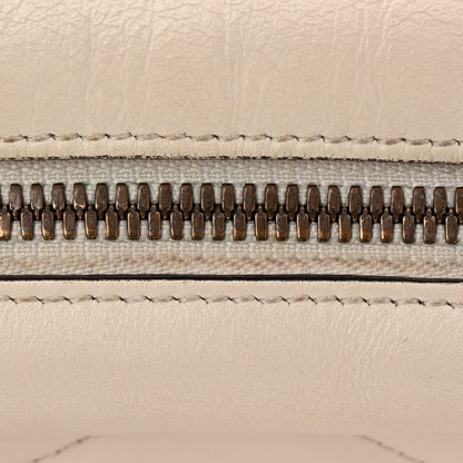 Calfskin Matelasse Small GG Marmont Chain Shoulder Bag White