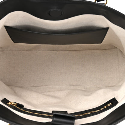 Calfskin GG Matelasse Medium Ophidia Shopping Tote Black