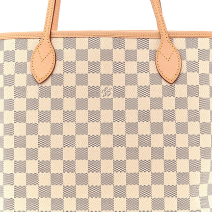 Damier Azur Neo Neverfull MM Rose Ballerine