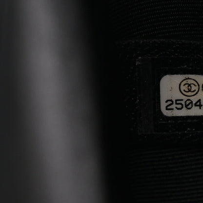 Lambskin Quilted Medium Boy Flap Black