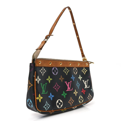 Monogram Multicolor Pochette Accessories Black