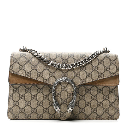 GG Supreme Monogram Small Dionysus Shoulder Bag Taupe