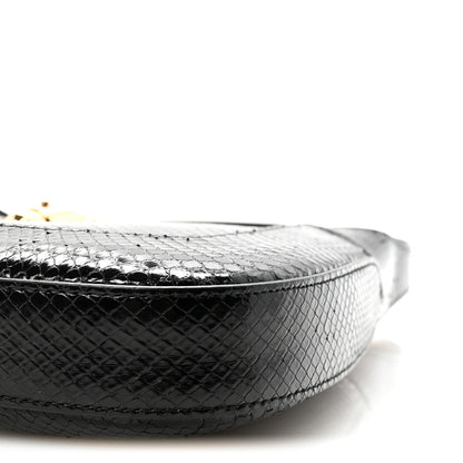 Snakeskin Small Jackie 1961 Hobo Black Beige