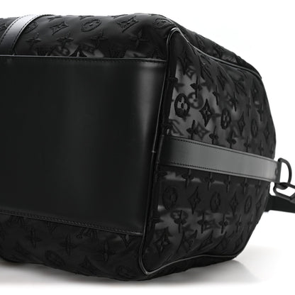 Monogram See Through Keepall Bandouliere 50 Black