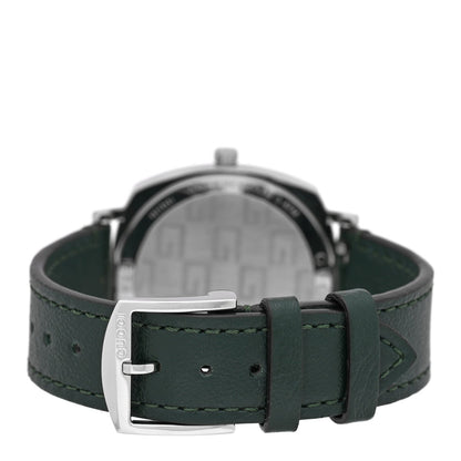 Stainless Steel Calfskin 35mm Grip Quartz Watch Green