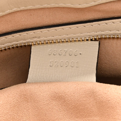 GG Supreme Monogram Azalea Calfskin Web Small Jackie 1961 Hobo Beige Ebony Mystic White