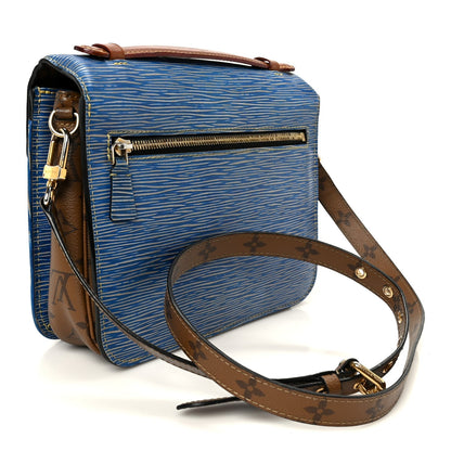 Epi Reverse Monogram Pochette Metis Denim Light