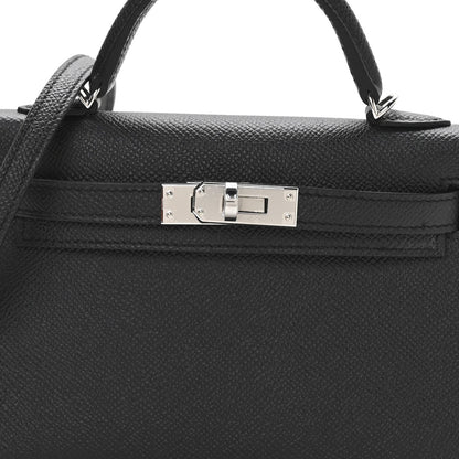 Epsom Mini Kelly Sellier 20 Black
