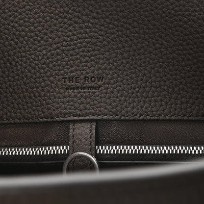 Matte Grained Calfskin Margaux Shoulder 12 Deep Brown