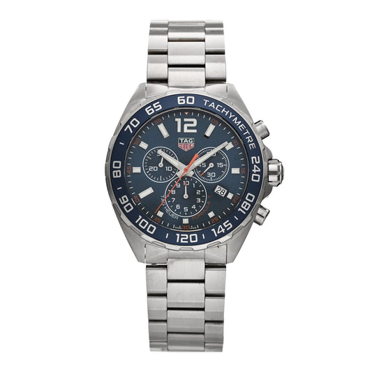 Stainless Steel 43mm Formula 1 Chronograph Quartz Watch Blue CAZ1014