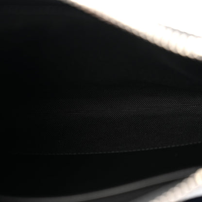 GG Supreme Monogram Web Small Flat Messenger Bag Black Grey
