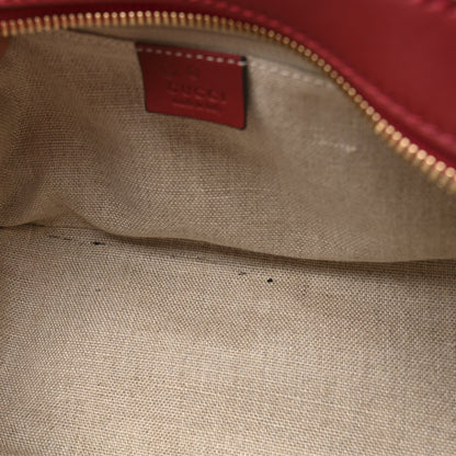 Soft Microguccissima Small Crossbody Bag Rosso