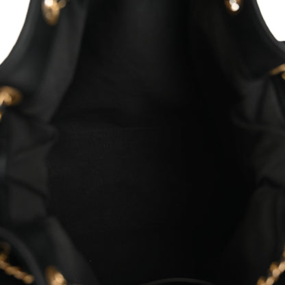 Suede Quilted Medium Chanel 25 Handbag Black