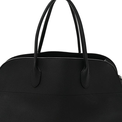Matte Grained Calfskin EW Margaux Black