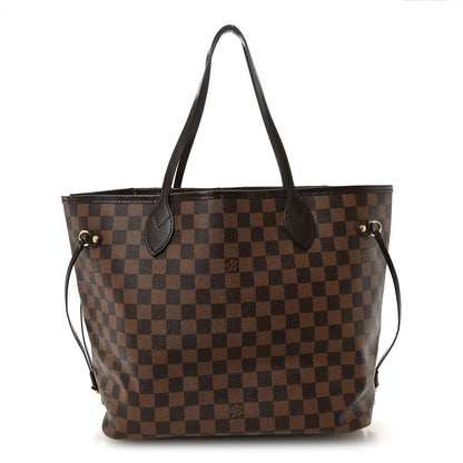 Damier Ebene Neo Neverfull MM Rose Ballerine