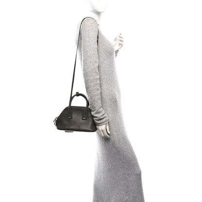 Saddle Calfskin Mini Devon Bag Koala Grey