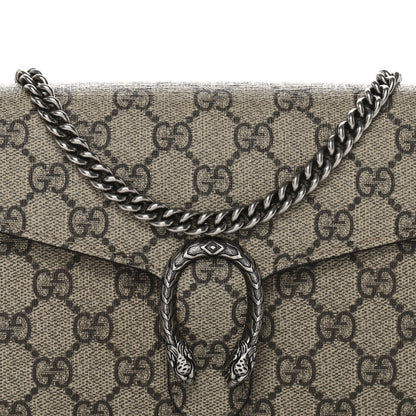 GG Supreme Monogram Mini Dionysus Chain Wallet Beige Taupe