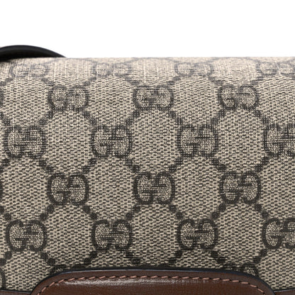 GG Supreme Monogram Horsebit 1955 Shoulder Bag Beige Brown Sugar