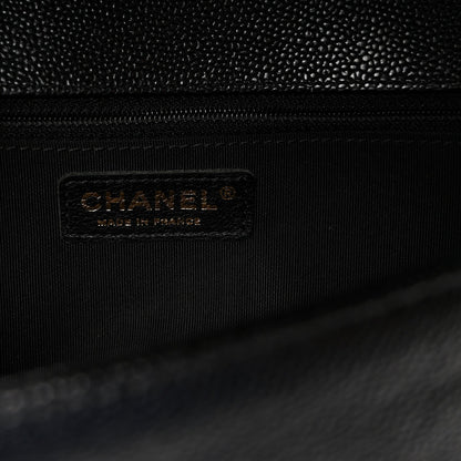 Caviar Quilted New Medium Boy Flap Black