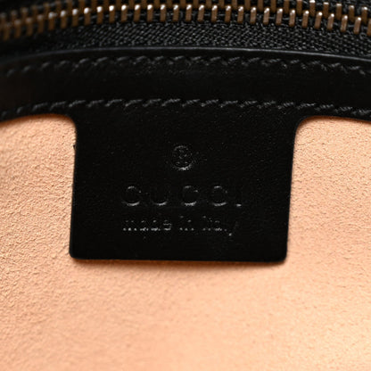 Calfskin Matelasse Medium GG Marmont Shoulder Bag Black
