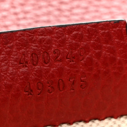 Dollar Calfskin Swarovski Crystal Small Dionysus Shoulder Bag Hibiscus Red