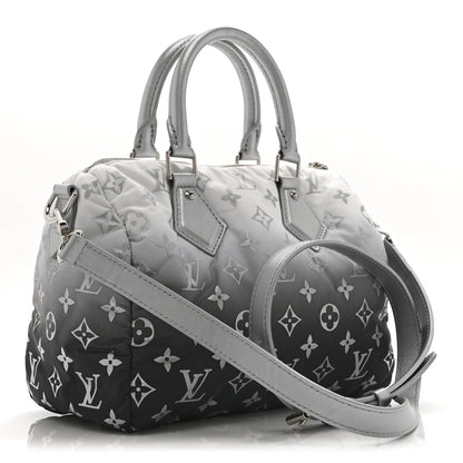 Nylon Monogram Gradient LV Snow Speedy Bandouliere 25 Frost