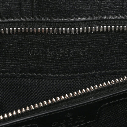GG Supreme Monogram Azalea Calfskin Medium Retro Interlocking G Vertical Tote Bag Black