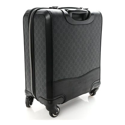GG Supreme Monogram Gran Turismo Suitcase Black Grey